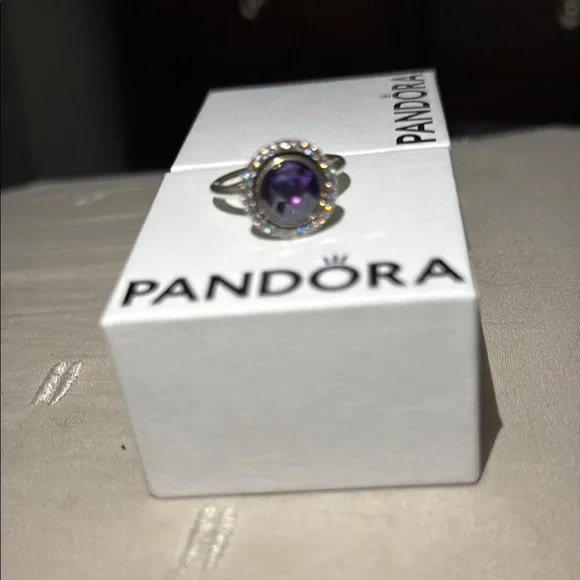Pandora Jewelry Pandora Purple Amethyst Solitaire Ring In